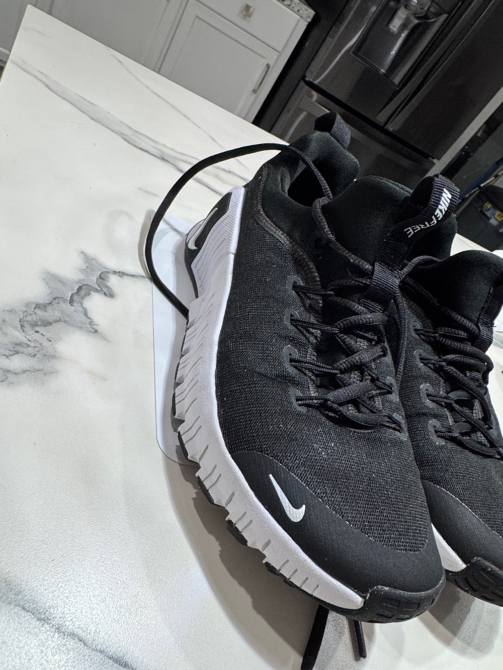 Nike Black and White Running Shoes